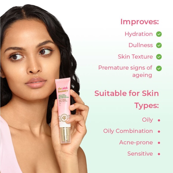 The Pink Foundry Oil Free Niacinamide
Matte Moisturiser | Blue Light Protection* - Picture 5 of 13